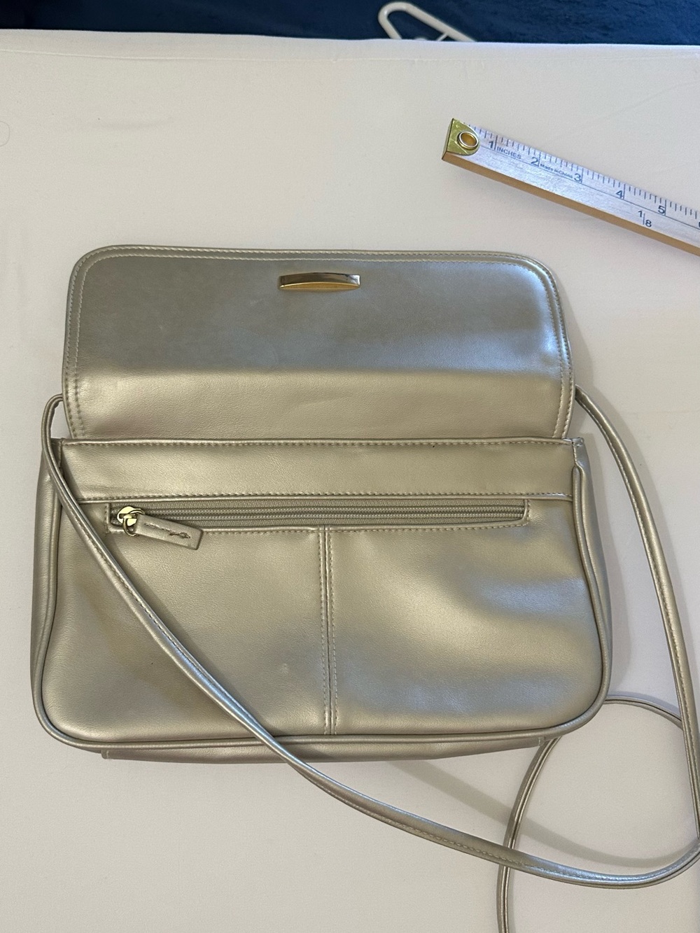 Cabin Creek Metallic Silver Crossbody Bag